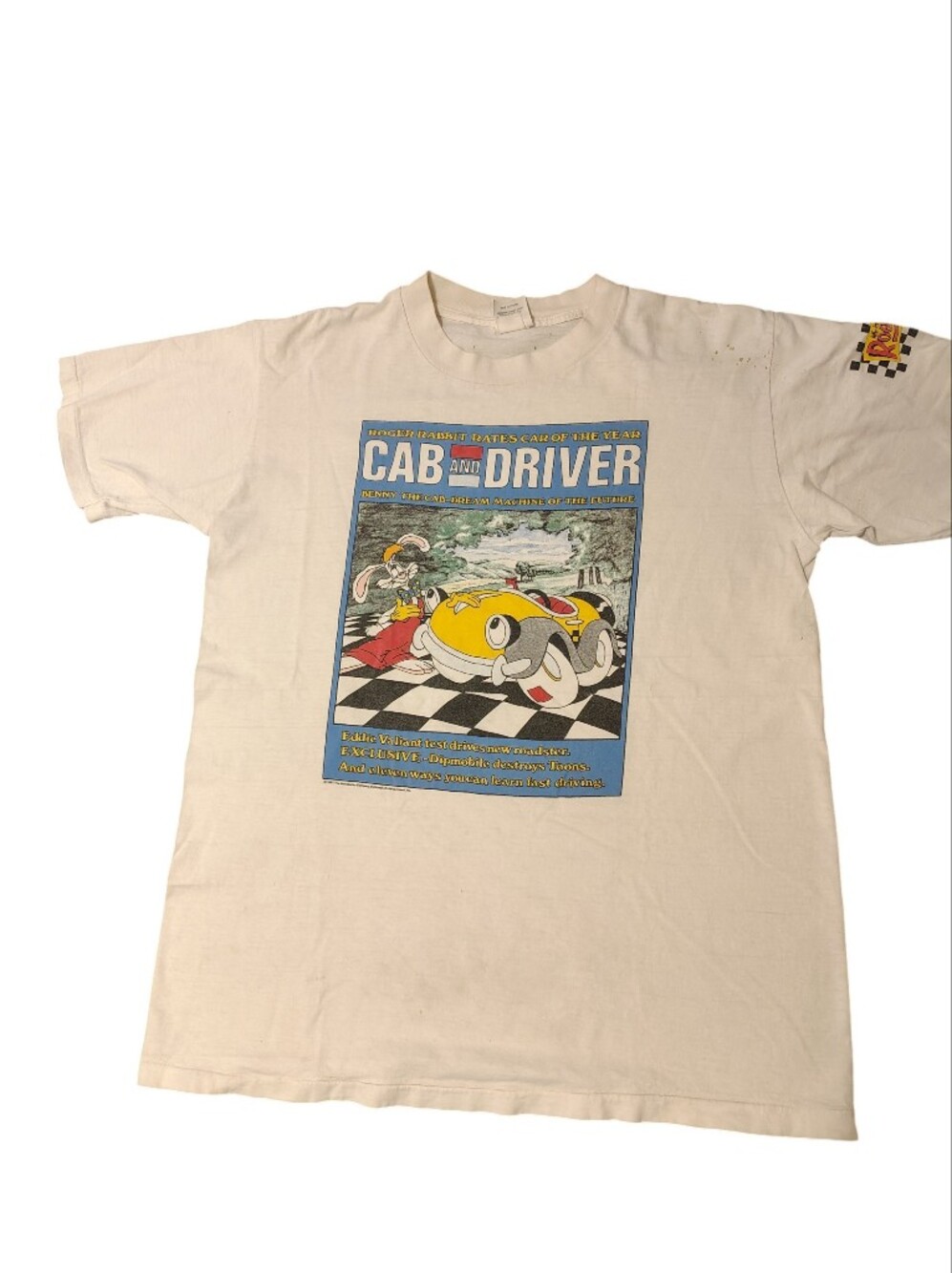 Vintage 80's Roger Rabbit Cab and Driver T-Shirt Size XL